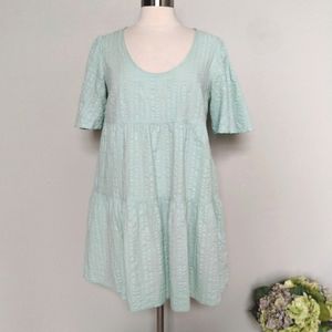 Seersucker Dress A New Day Pockets Mint Green Small